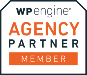 WP Engine agency partner member badge showcasing The Deciding Factor's certifications and partnerships.