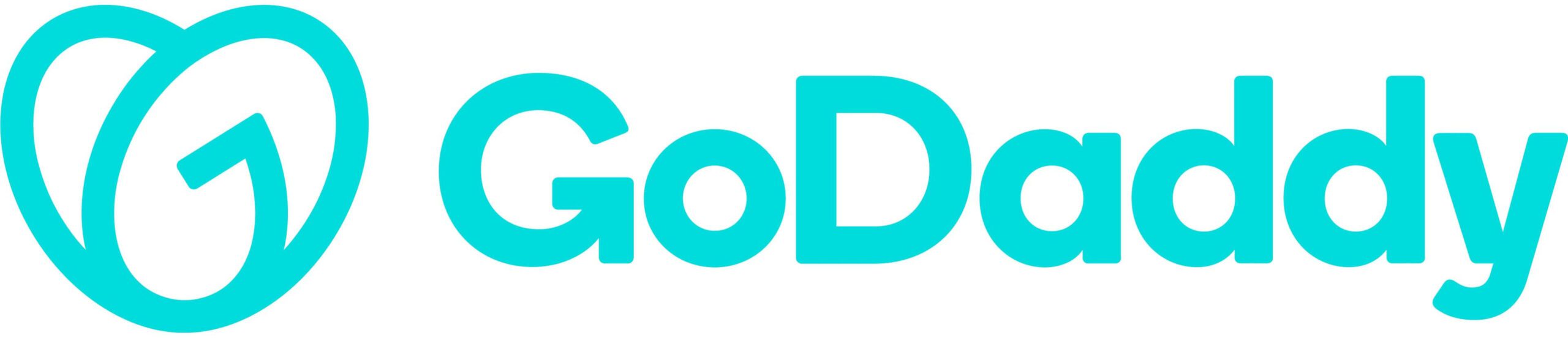 GoDaddy logo, domain registration and web hosting platform for digital marketing.