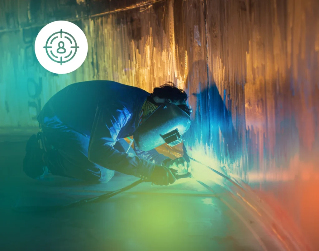 Industrial welding process and manufacturer case study for The Deciding Factor.