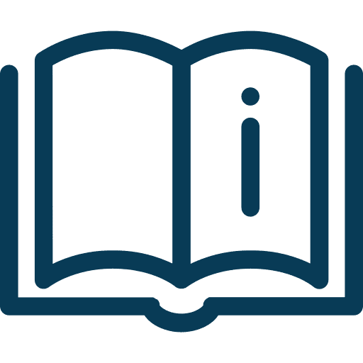 Open book icon representing training manuals and internal employee forms for TaleMed.