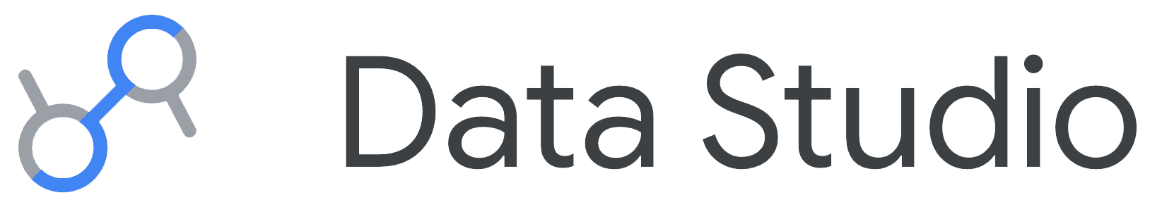Data Studio logo and interface for data visualization and business intelligence reporting.